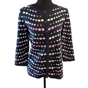 CN banks women’s polka dot sweater size medium